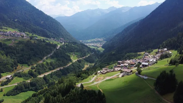 La bassa Val di Peio, in Trentino