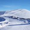 Il ghiacciaio dei Deux Alpes innevato
