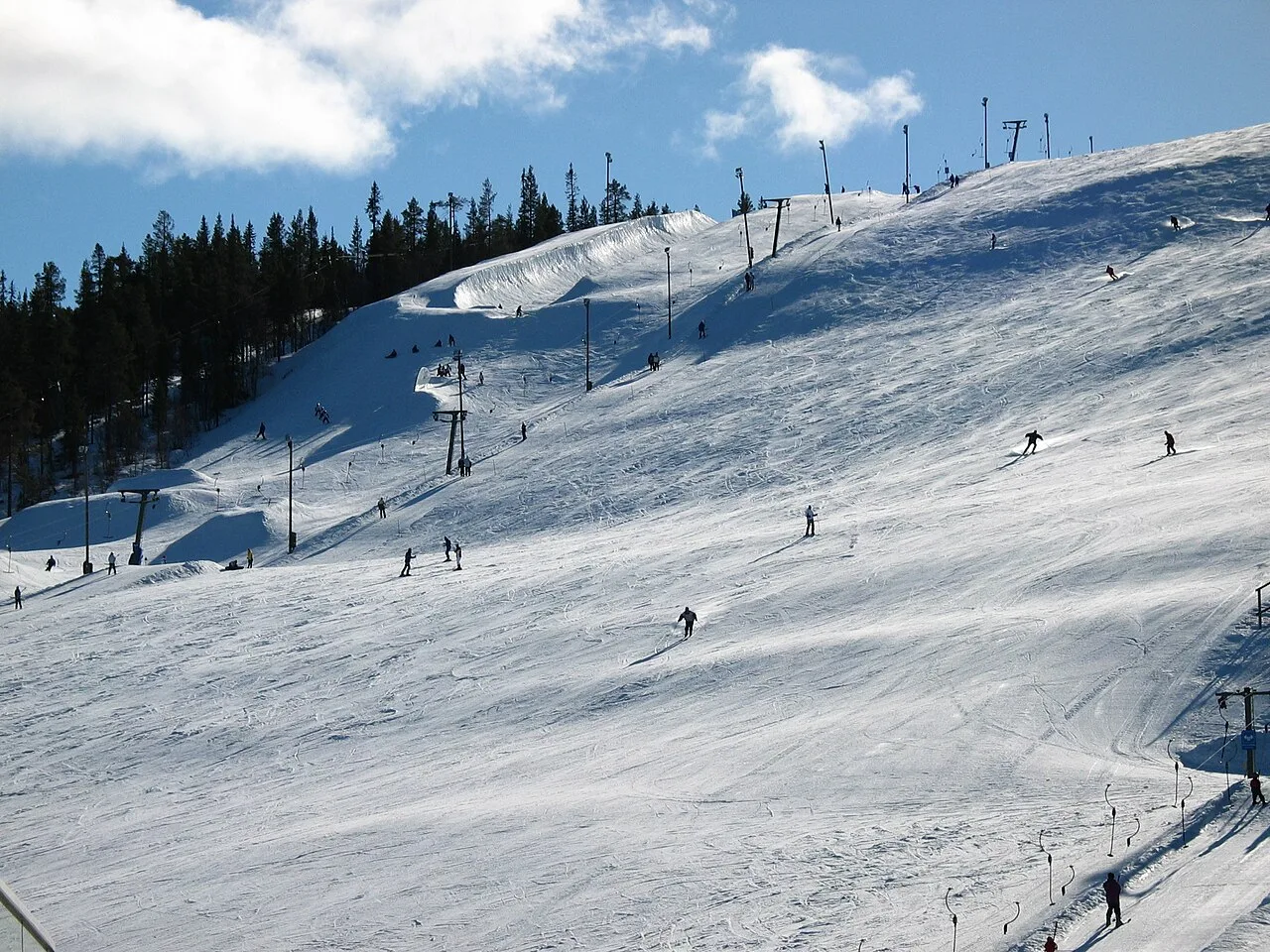 Pista del centro sciistico di Levi, sede dello slalom della Coppa del Mondo femminile