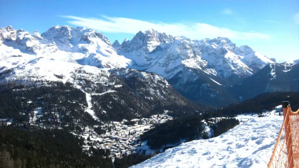 Madonna di Campiglio e le Dolomiti di Brenta innevate