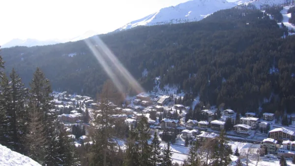 Madonna di Campiglio vista dall’alto