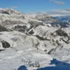 Il gruppo del Sella e l'Alta Badia visti da Porta Vescovo