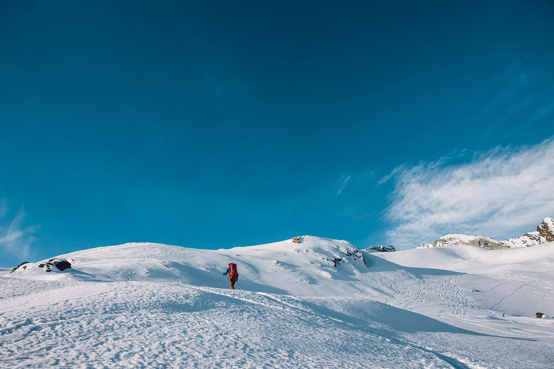 Scialpinisti sul Gran Paradiso