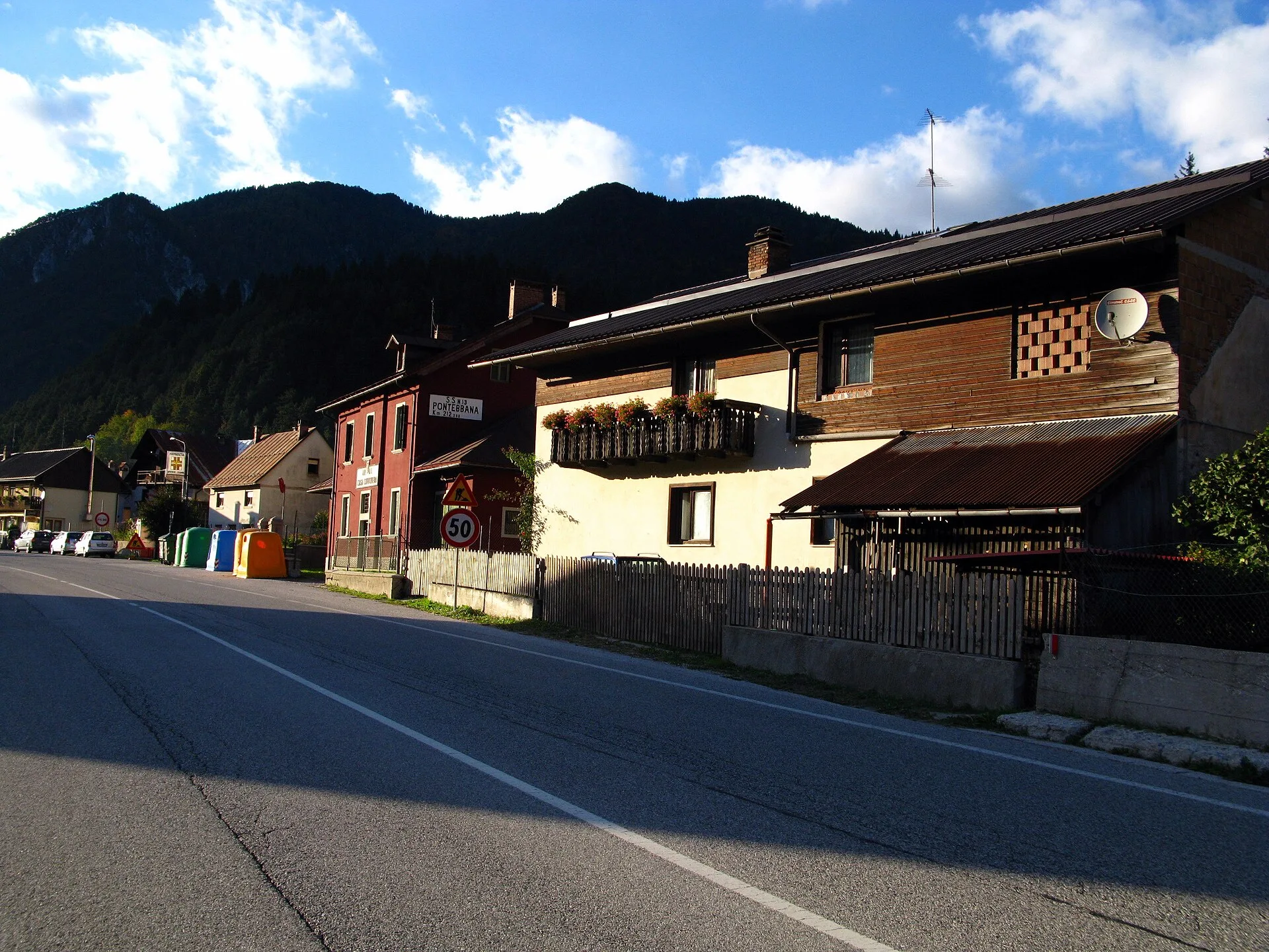 Le case di Ugovizza, in Val Canale, nel Tarvisiano