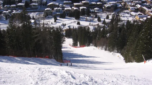 Una pista da sci di Madonna di Campiglio