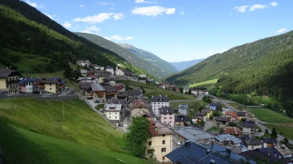 Il paese di Vermiglio, in Val di Sole