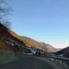 La valle di Vermiglio, in Val di Sole, vista dalla strada